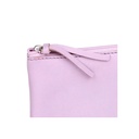 Pencil Case Flat Pocket Leather 22X11 Cm Lilac 