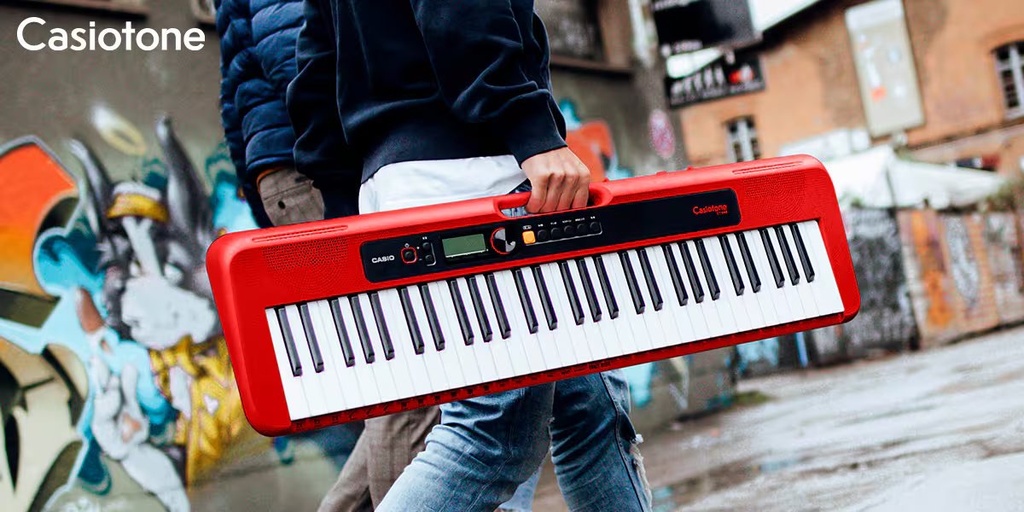 Casio Ct-S200Rdc2 Casiotone Musical Keyboard, 61 Keys - Red