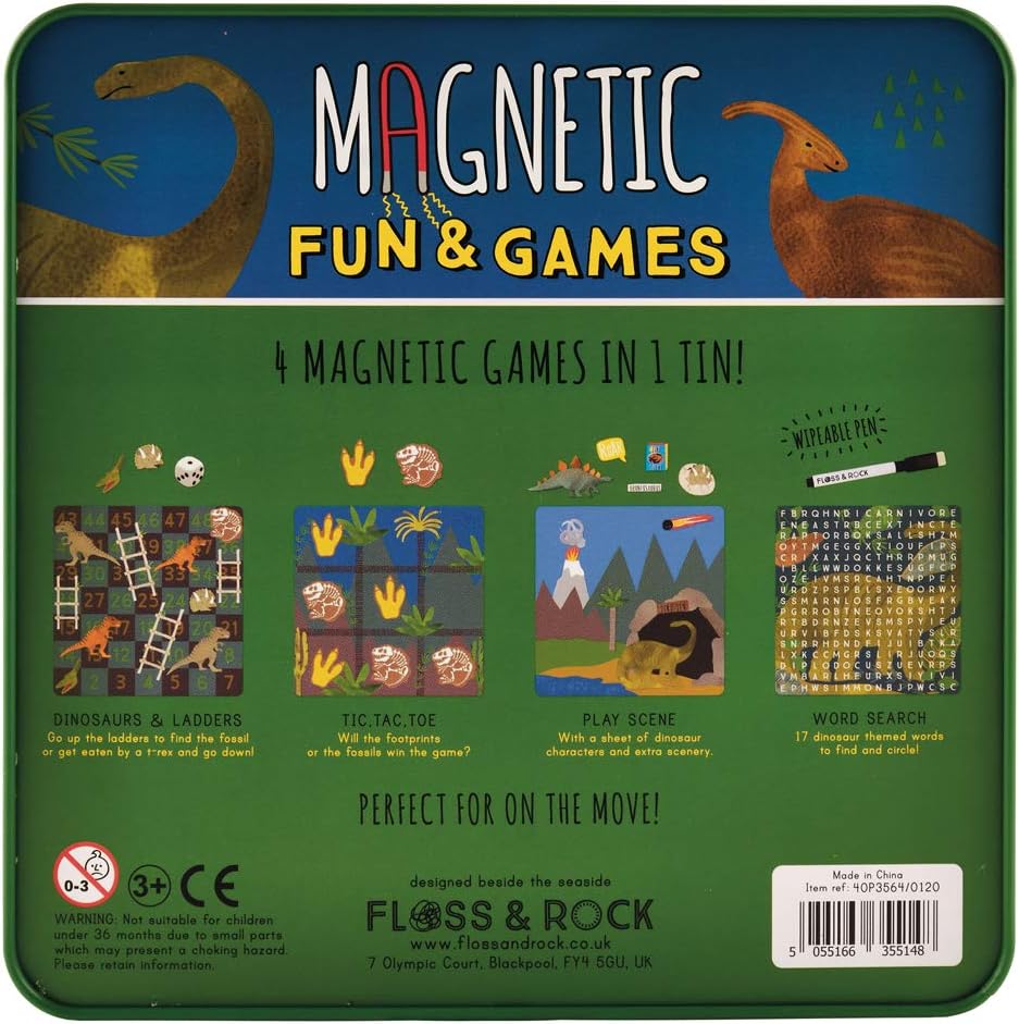 Dino Magnetic Fun & Games * NEW