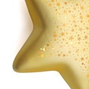 CELESTIAL GOLD STAR LED HANGING LIGHT DECORATION