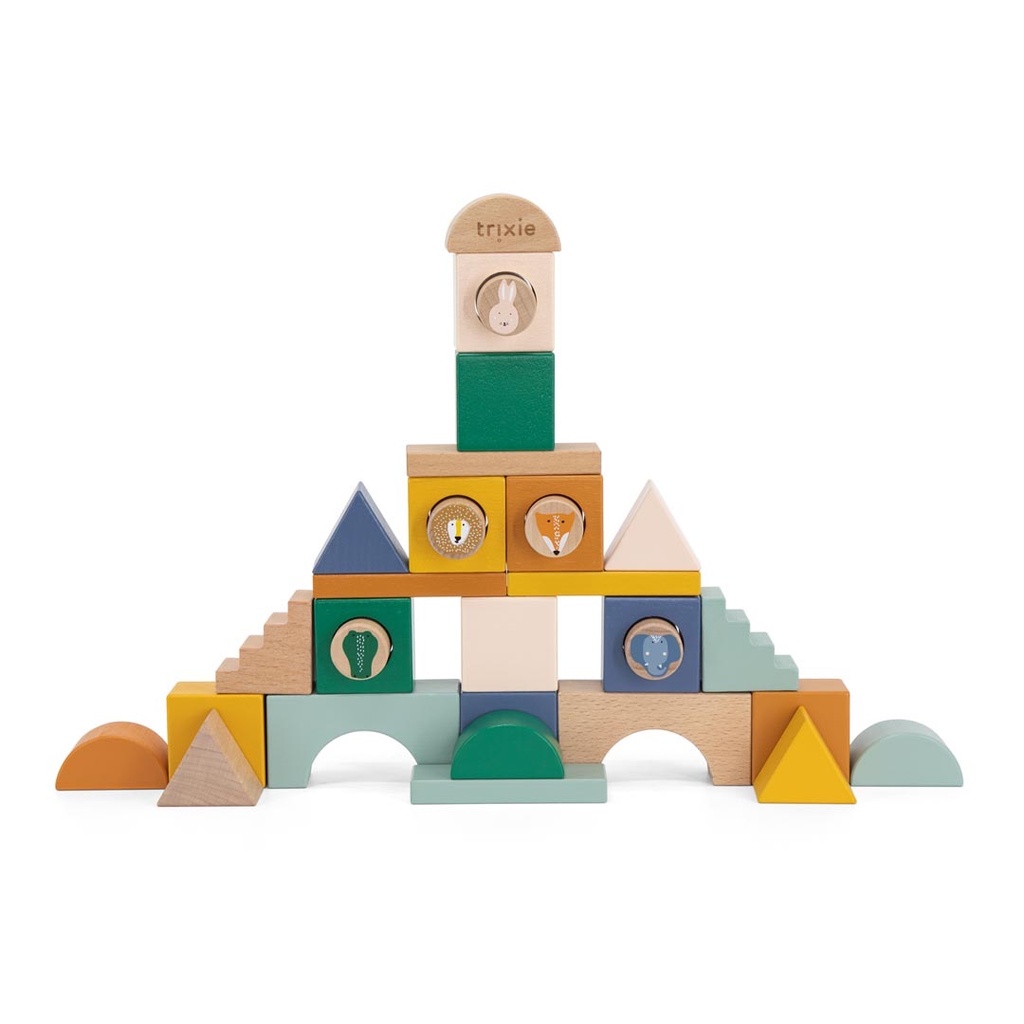 Wooden block city - 31pcs