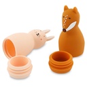 BATH TOY SQUEEZY ANIMALS - MRS. RABBIT & MR. FOX