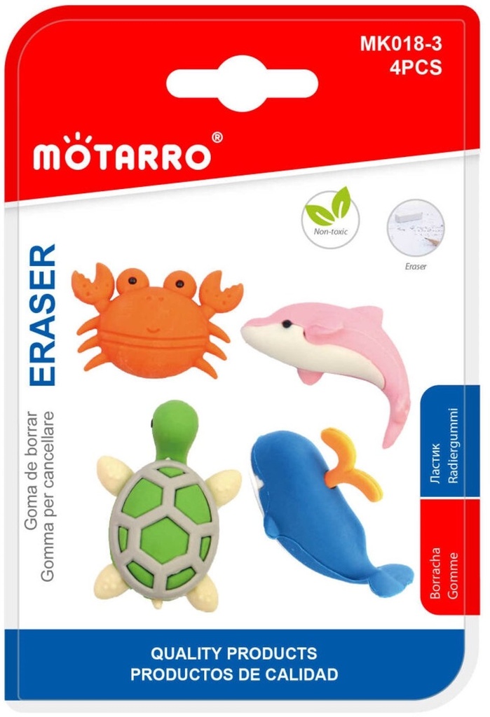 Eraser Animal Marine Series Set of 4pcs