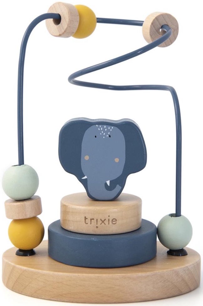 Wooden beads maze - Mrs. Elephant