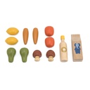 Wooden groceries set