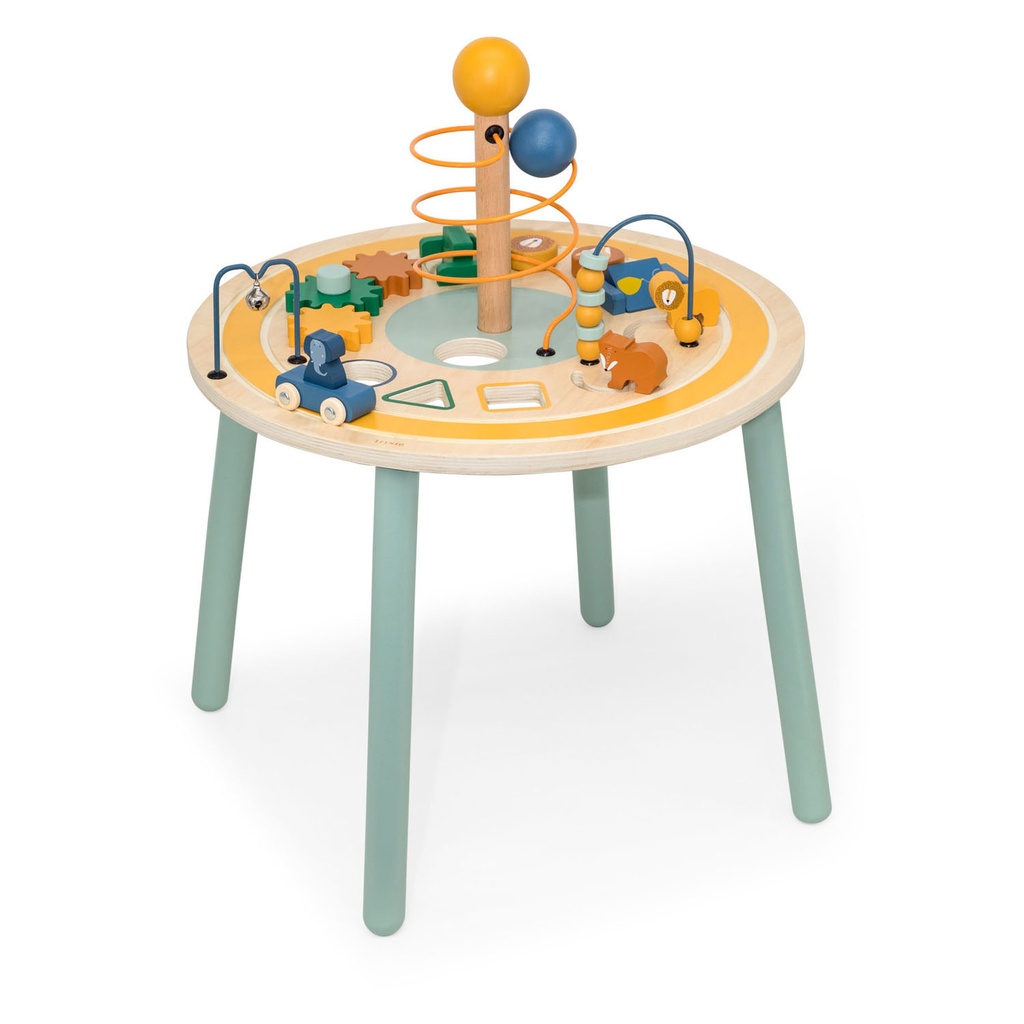 Wooden animal activity table