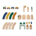 Wooden railway set