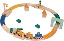 Wooden railway set