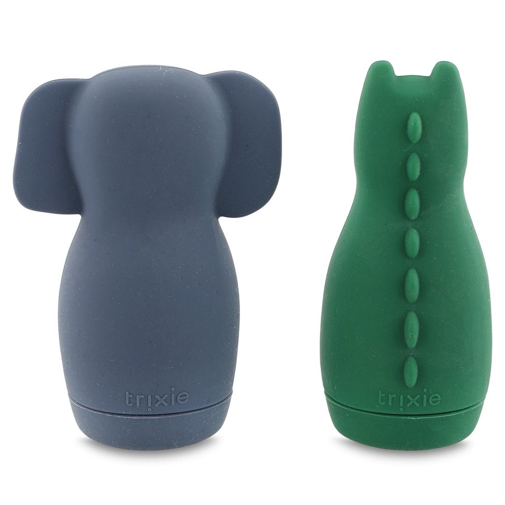 BATH TOY SQUEEZY ANIMALS - MRS. ELEPHANT & MR. CROCODILE