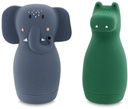 BATH TOY SQUEEZY ANIMALS - MRS. ELEPHANT & MR. CROCODILE