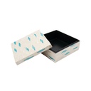 Mother of Pearl Box 20 x 20 x 8 cm White/Blue