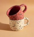 Brick Red Terrazzo Speckled Mug