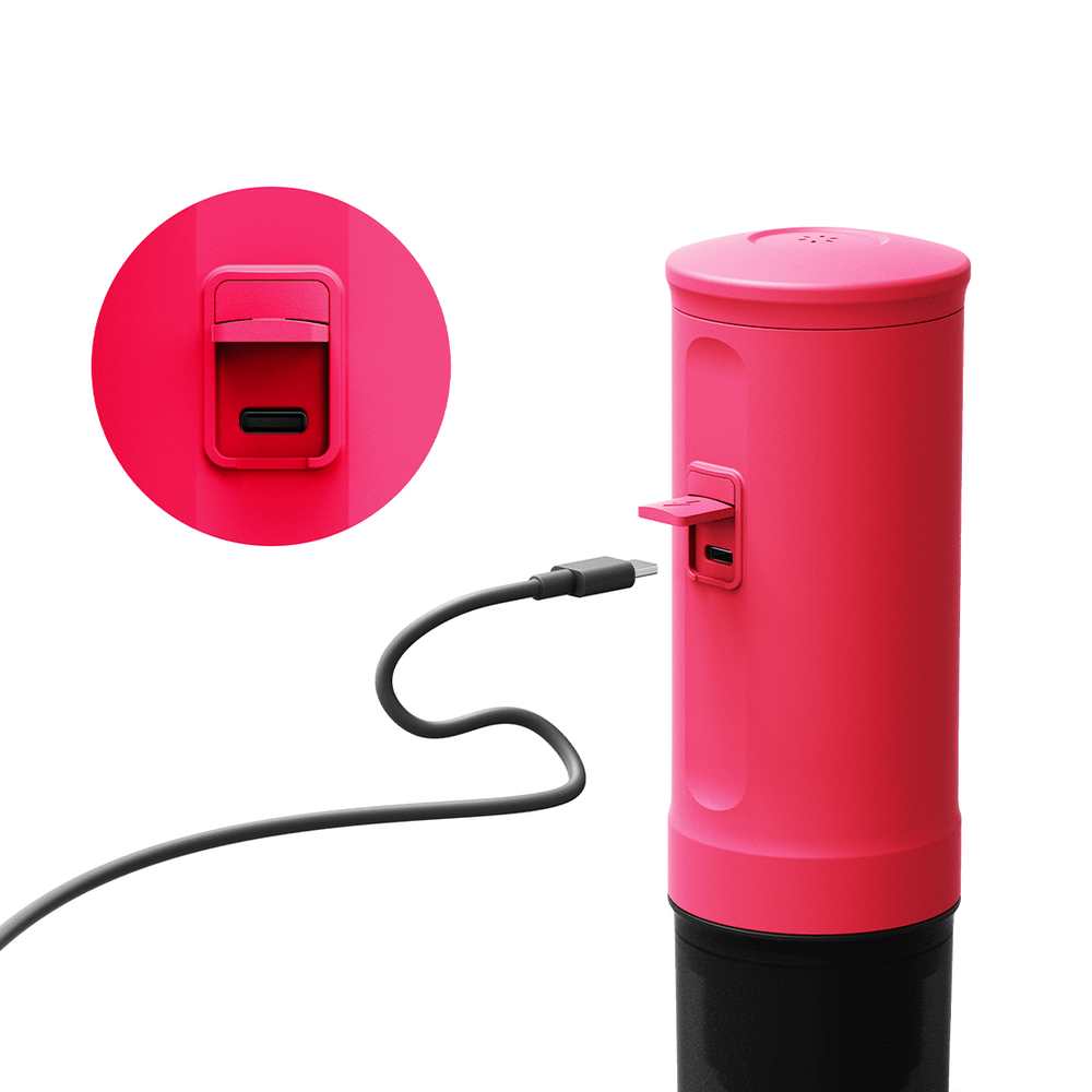 Outin Electric Portable Espresso Machine-Fuchsia Pink