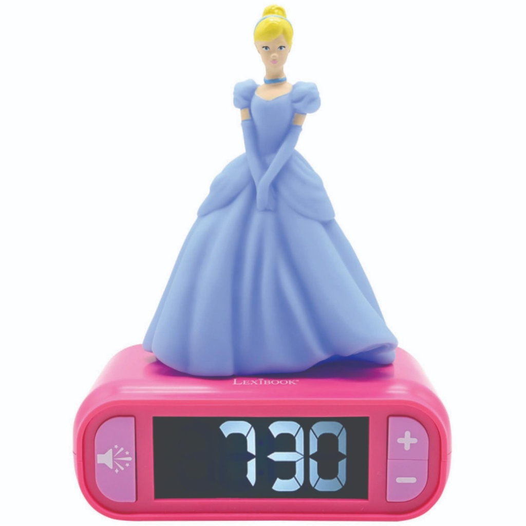 Princesse Alarm Clock With Night Light 3D Design