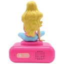 Barbie Digital3D  Alarm Clock W/Nnight Light And Sound Effects