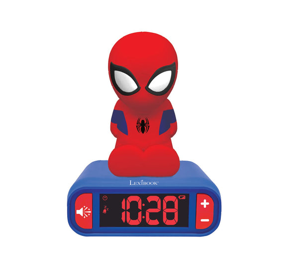 Spiderman Alarm Clock With Night Light 3D Design