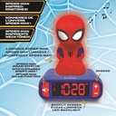 Spiderman Alarm Clock With Night Light 3D Design