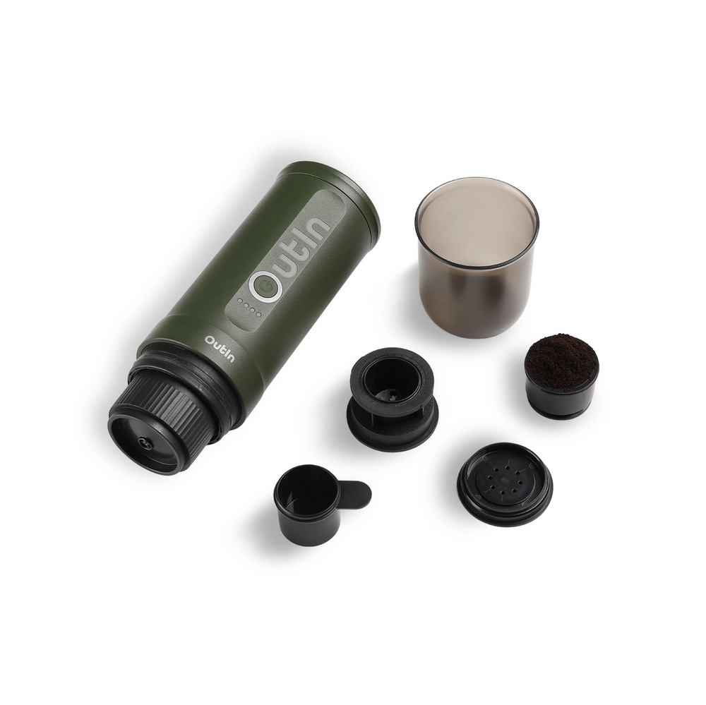 Outin Electric Portable Espresso Machine-Forest Green
