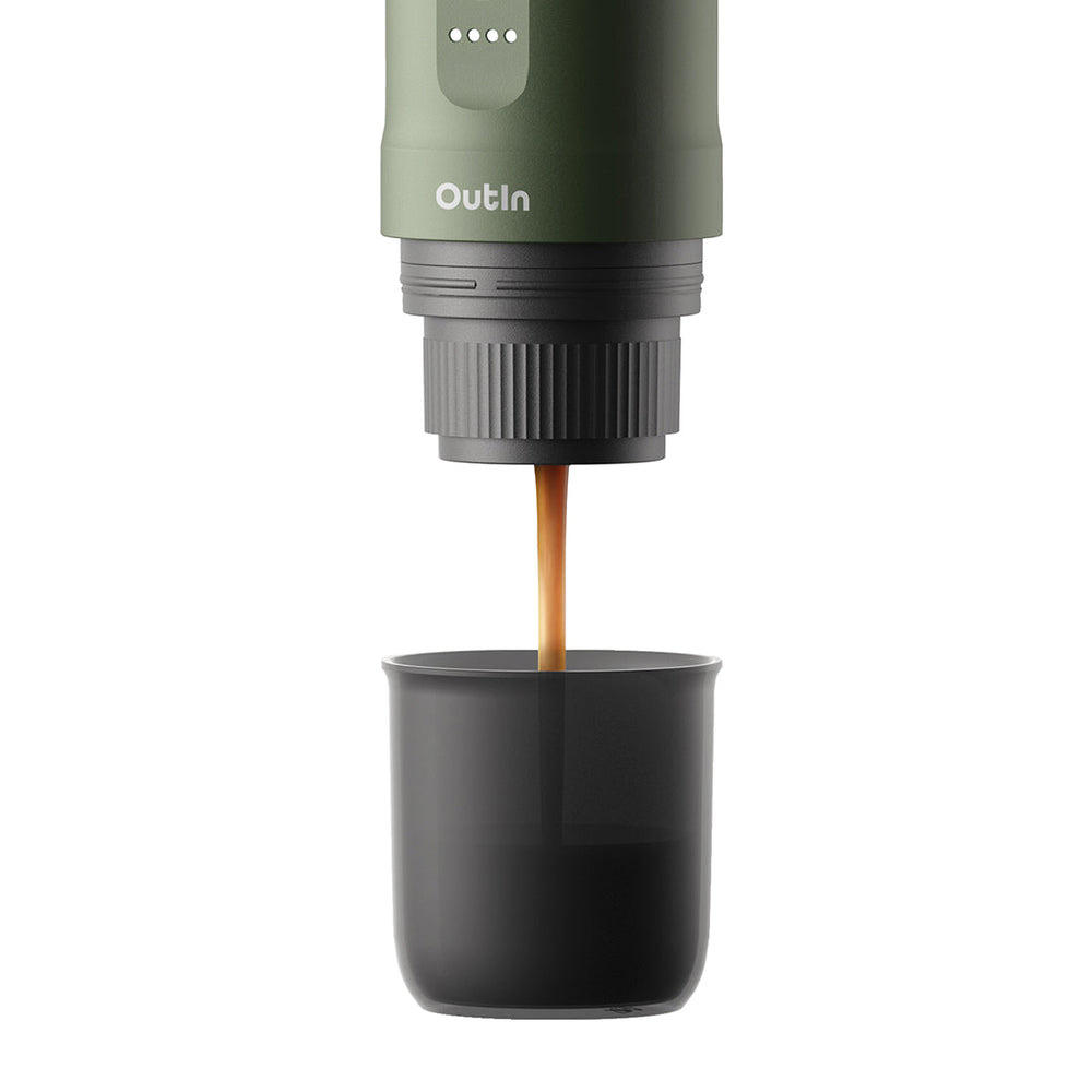 Outin Electric Portable Espresso Machine-Forest Green