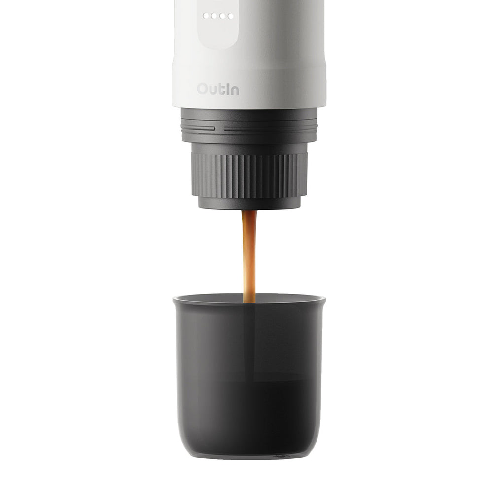 Outin Electric Portable Espresso Machine Pearl White 
