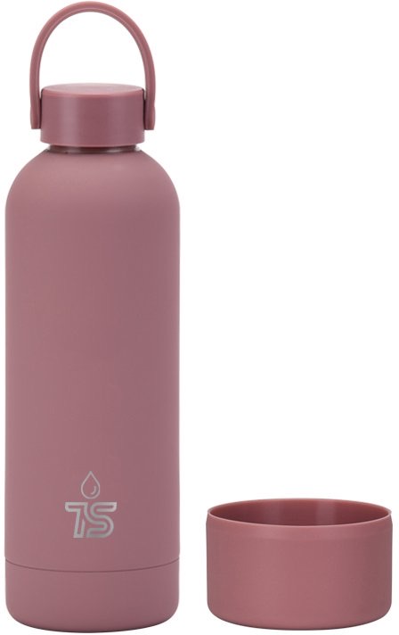  Ts  Vacuum  Bottle With Silicone Base Plum
 500Ml 