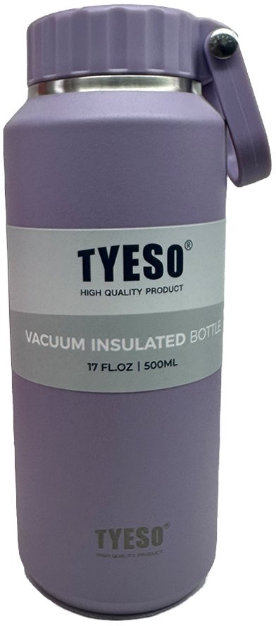  Tyeso Vacuum Stainless Steel Bottle 500Ml Purple