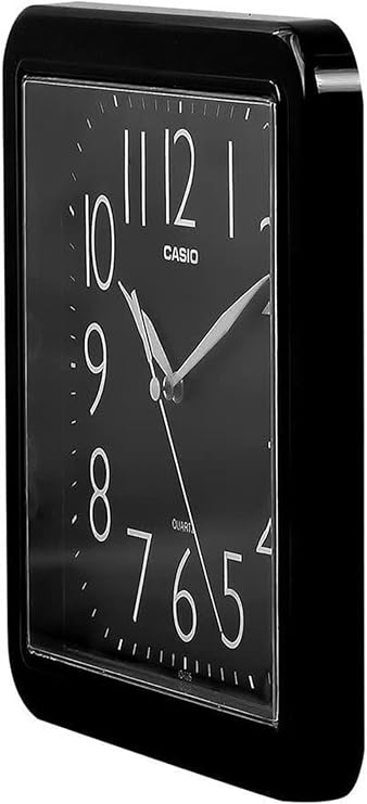 Clock Wall Analog  - Black Squared -      IQ-06-1DF