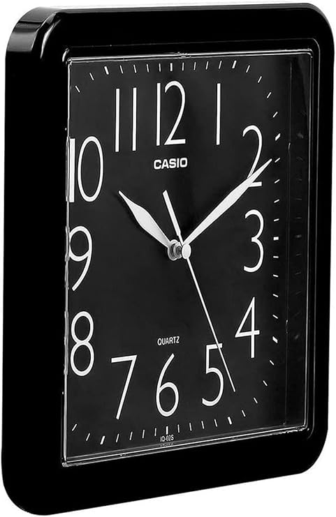 Clock Wall Analog  - Black Squared -      IQ-06-1DF