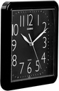 Clock Wall Analog  - Black Squared -      IQ-06-1DF