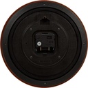 Clock Wall Analog - Light Brown Rounded -      IQ-126-5BDF