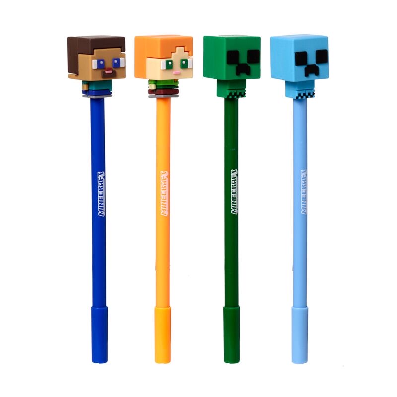 Inkredible Erasable Pen With Minecraft Chibi Style Topper