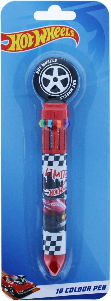 10 Colour Pen  With Wheel Sphere Mi Spinning Topper
