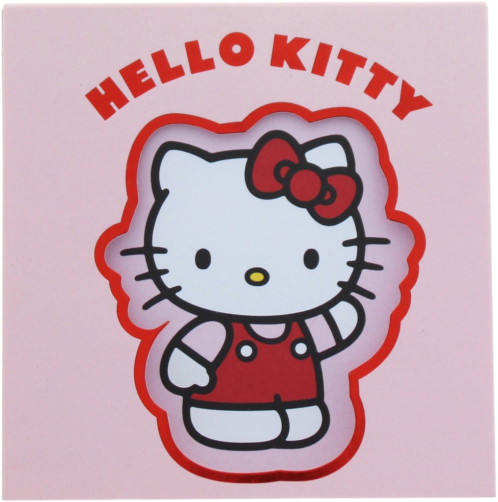 Mini Die Cut Notebook With Red Foil
