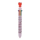 8 Col Pen With Red 3D Crystalised Hello Kitty Topper