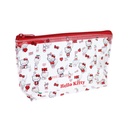 Clear Pvc Pencil Case With Red Zip Closure