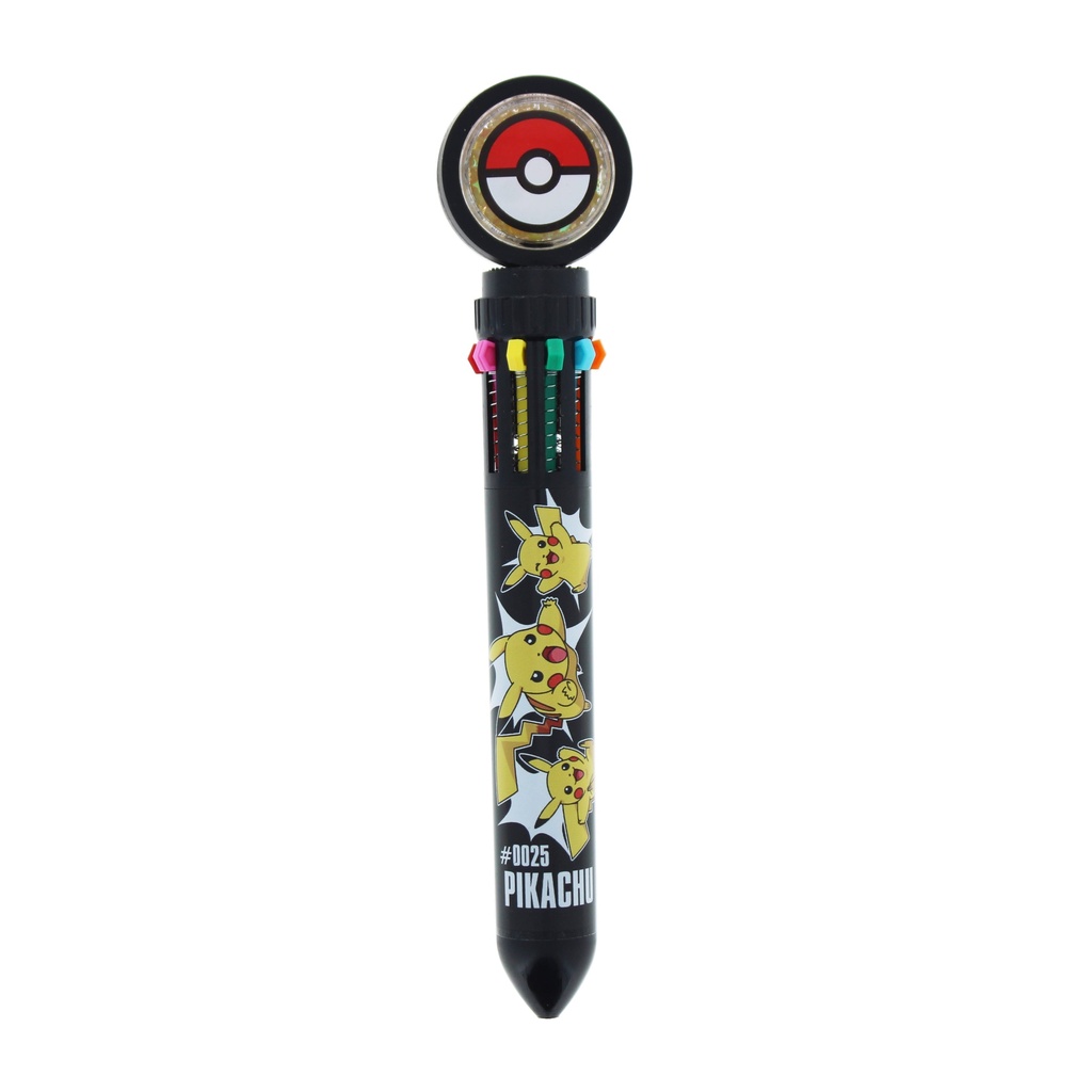 10C Pen With Yellow Glitter Filled Spinney Pokeball  Topper