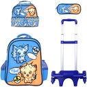 Trolly 3 Wheels Backpack Multi Comp Go Pika! 17"" & L.Bag, P.Case Set
