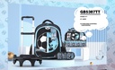Trolly 3 Wheels Backpack Multi Comp Football Game 17"" & L.Bag, P.Case Set