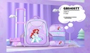 Trolly 3 Wheels Backpack Multi Comp Sea Princess 17"" & L.Bag, P.Case Set