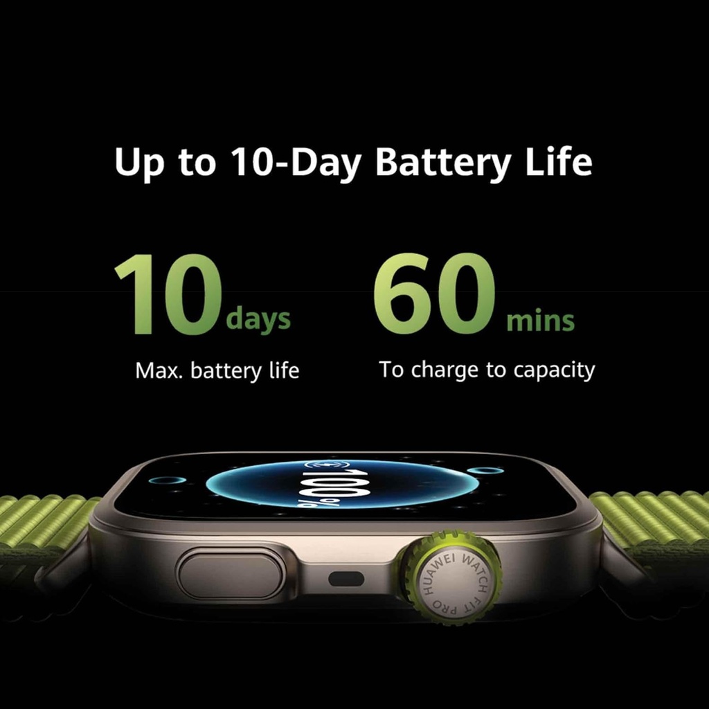Huawei Watch Fit 4 PRO Green – Green Nylon Strap 
