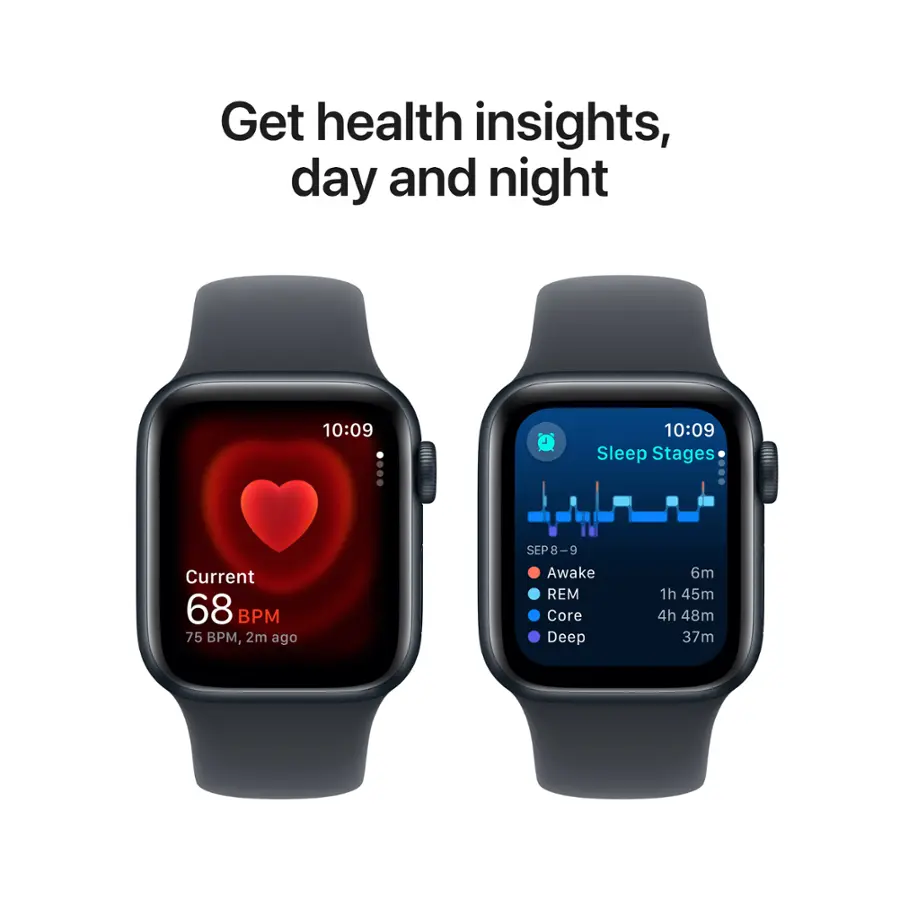 Apple Watch SE GPS 40mm Midnight Aluminium Case with  Midnight Sport Band - M/L  