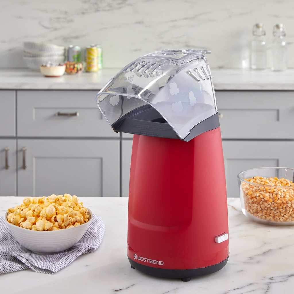 Air Crazy Hot Air Popcorn Maker 4Qt Red 