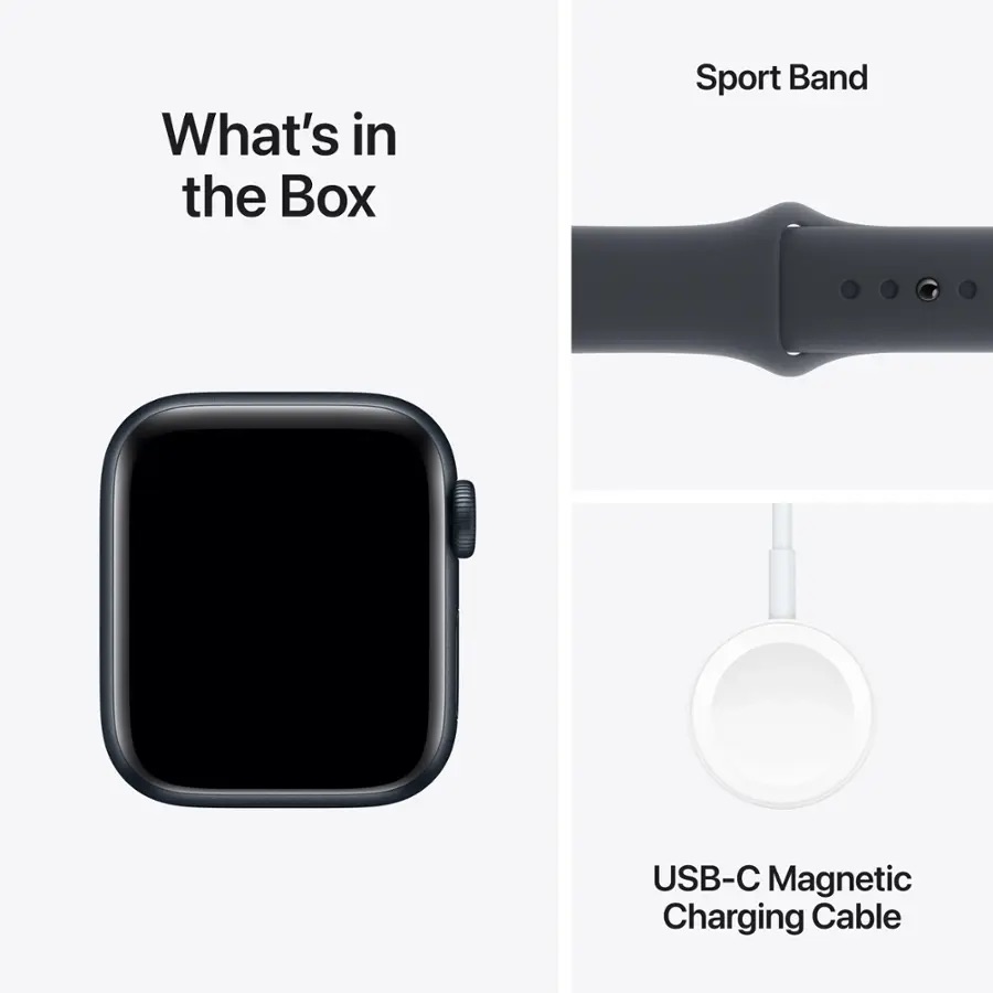 Apple Watch SE GPS 40mm Midnight Aluminium Case with  Midnight Sport Band - M/L  