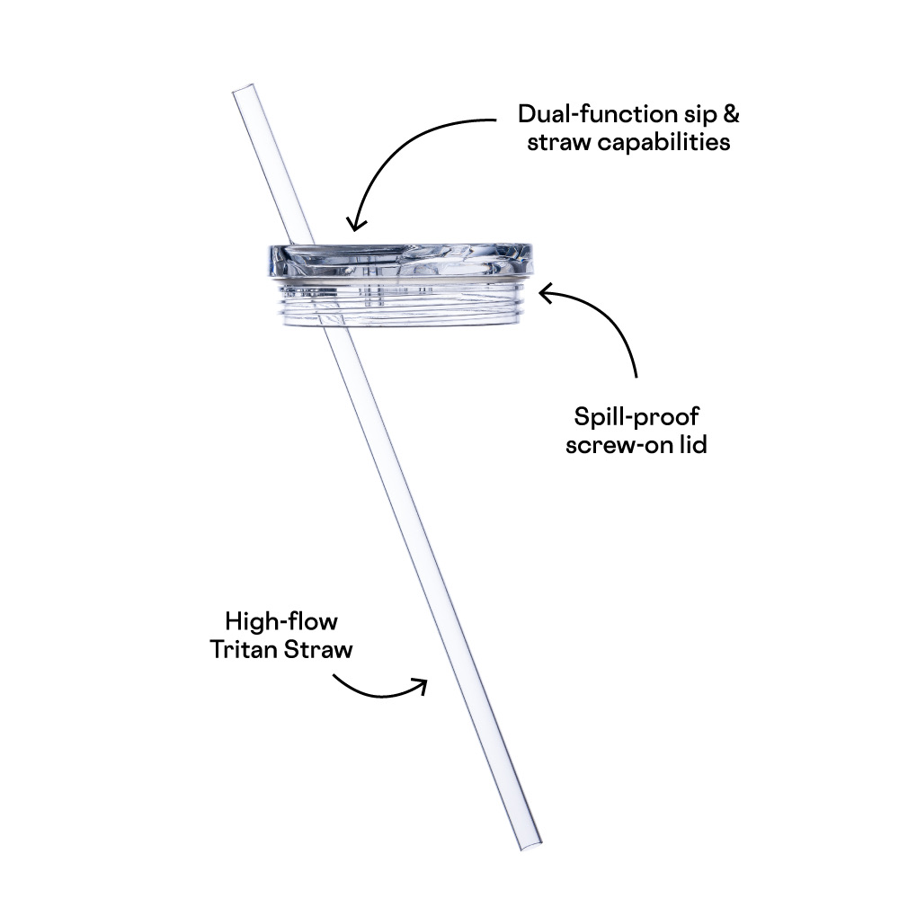 Cruiser Straw Cup 1.2L Oat Milk