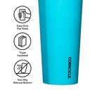 Cold Cup W/ Straw 710Ml Capri Blue
