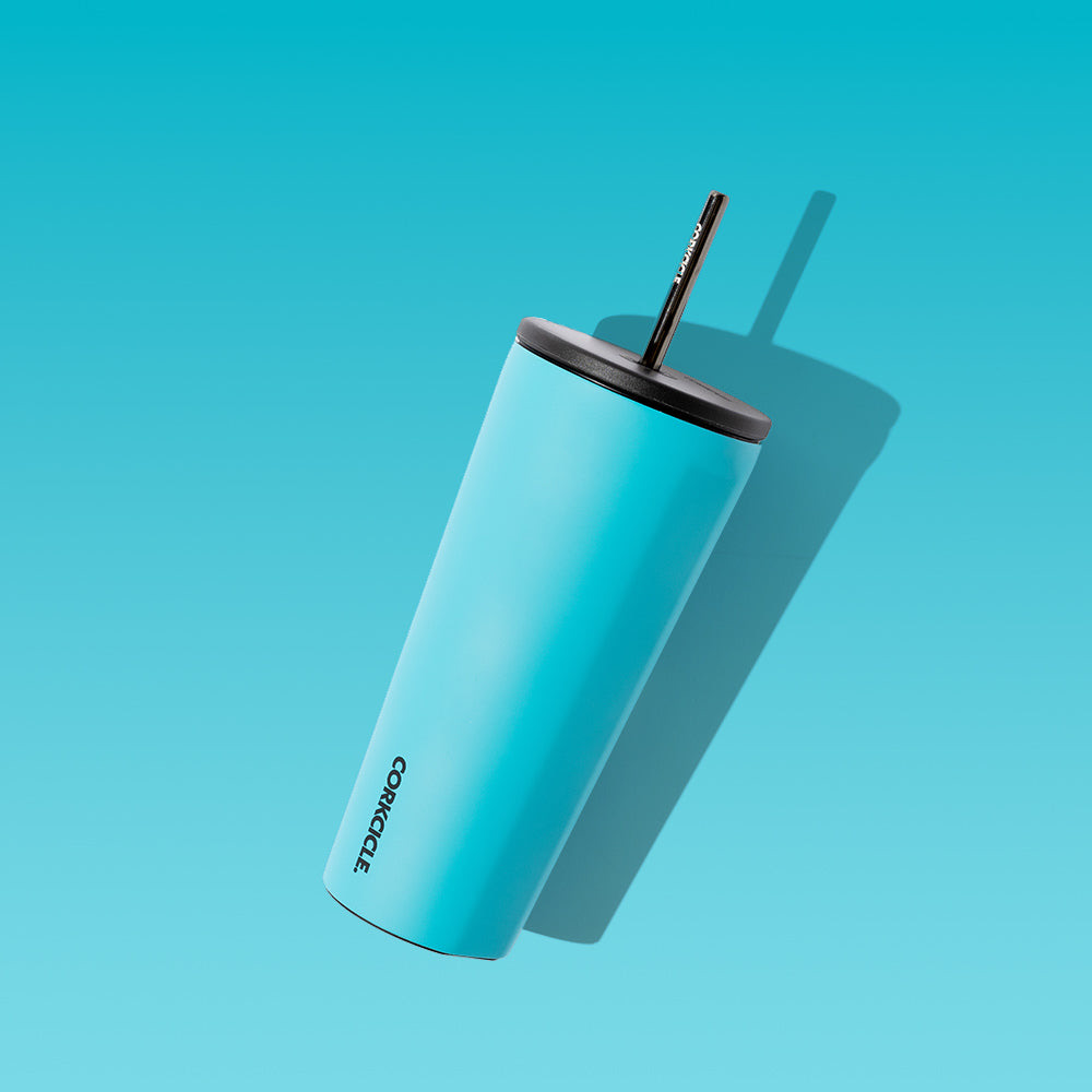Cold Cup W/ Straw 710Ml Capri Blue