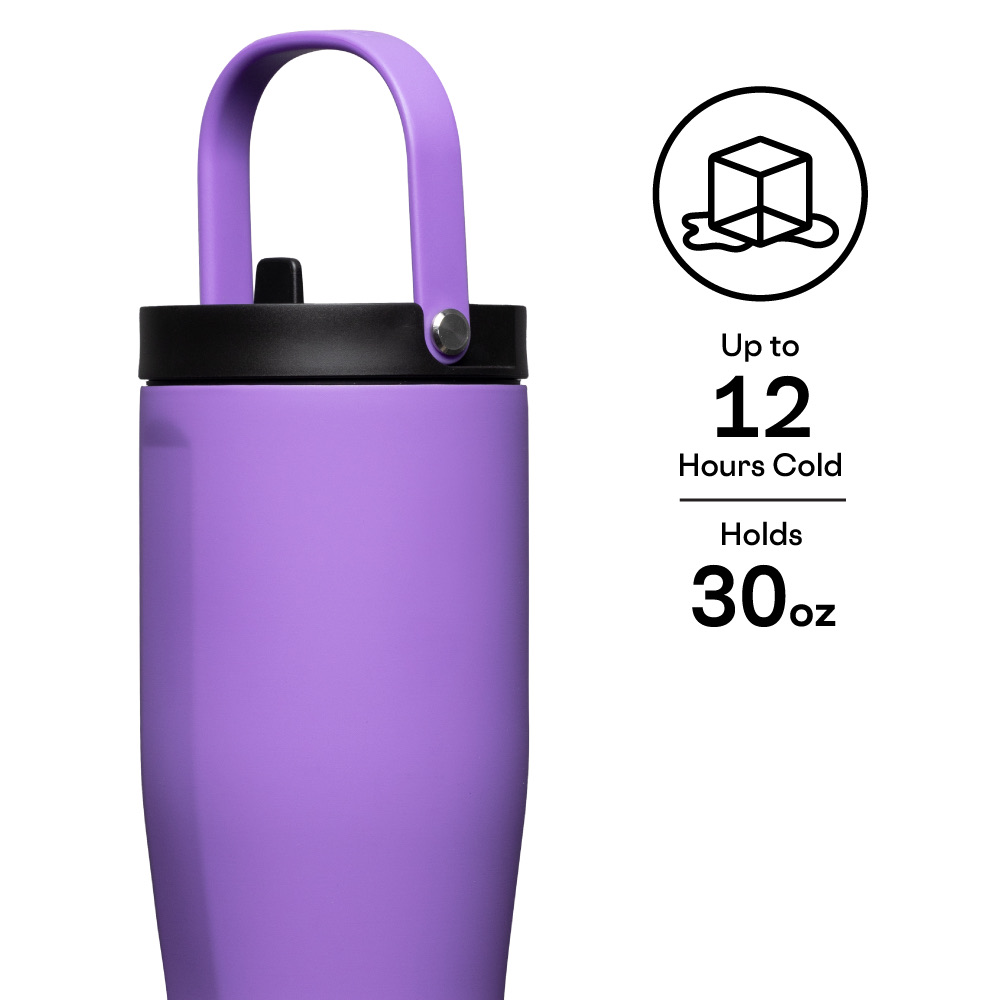 Gocup Xl W/ Straw 887Ml Varsitypurple