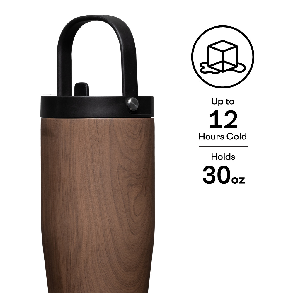 Gocup Xl W/ Straw 887Ml Walnut