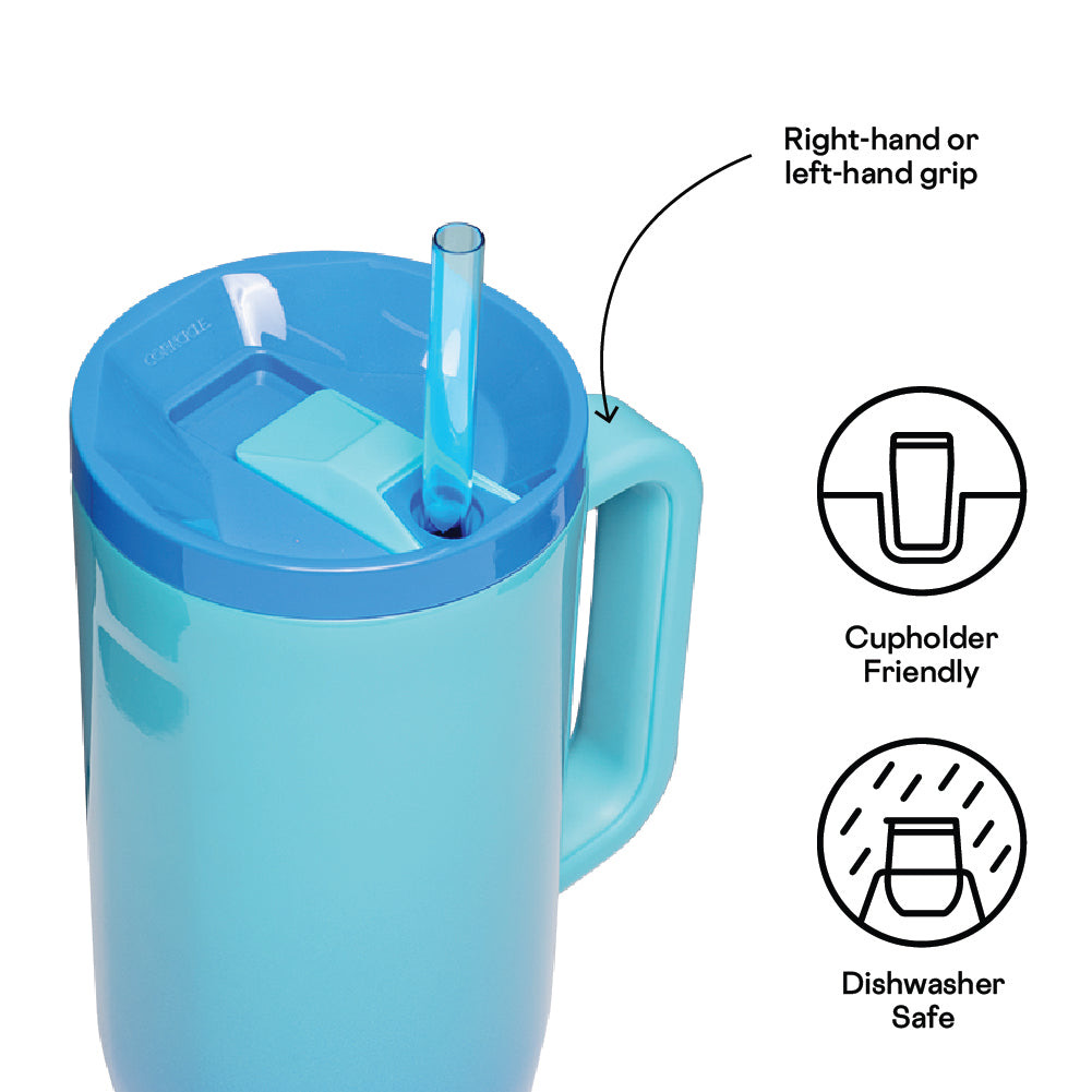 Cruiser Straw Cup 1.2L Boom Box Blue