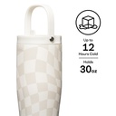 Gocup Xl W/ Straw 887Ml Checkerboard
